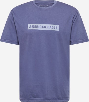 T-Shirt American Eagle en bleu : devant