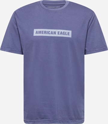 American Eagle Shirt in Blauw: voorkant