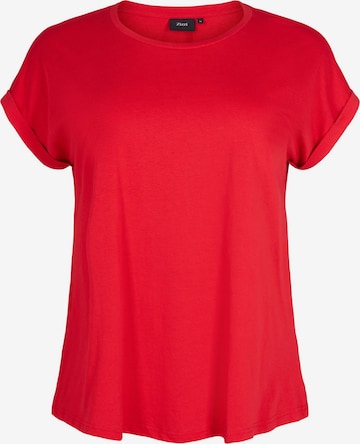 Zizzi - Camisa 'KATJA' em vermelho: frente