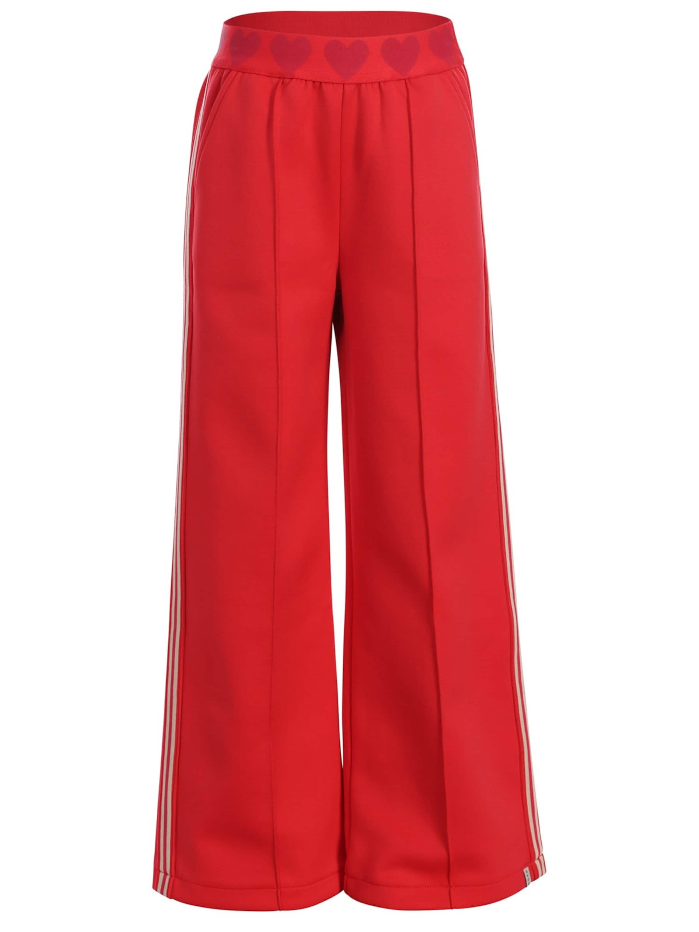 Looxs Revolution Wide leg Trousers in Red: front