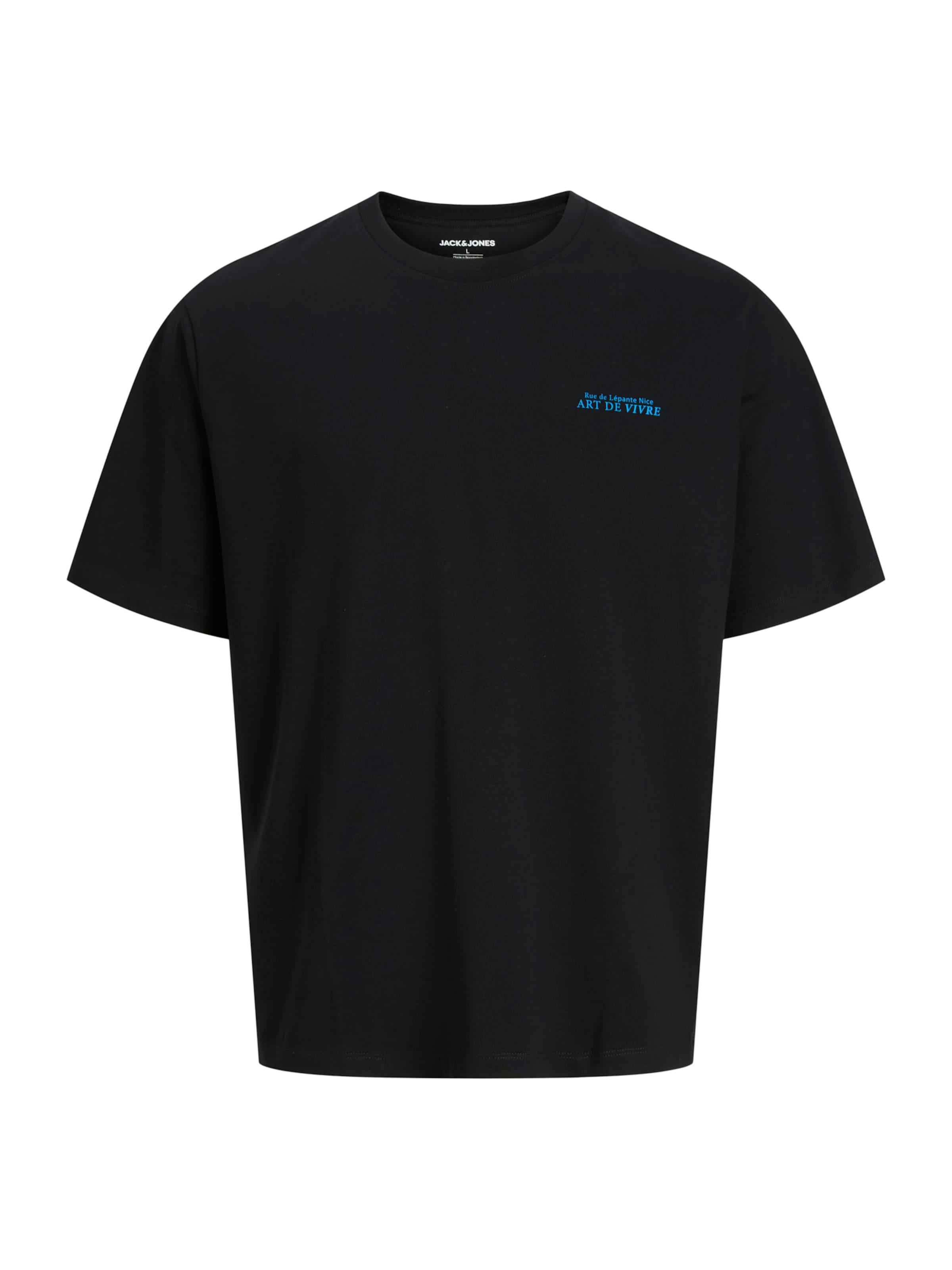 T-Shirt 'JJLEMON' JACK & JONES en noir : devant