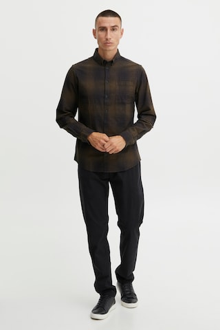 Casual Friday Regular Fit Langarmhemd Anton BD LS shadow checked shirt in Schwarz: predná strana