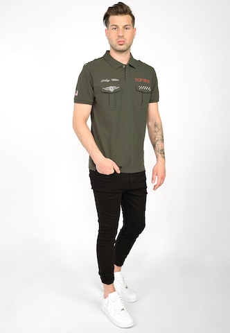 TOP GUN Shirt '20213003 ' in Green