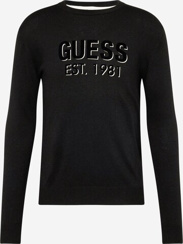 GUESS - Jersey 'VIRGIL' en negro: frente