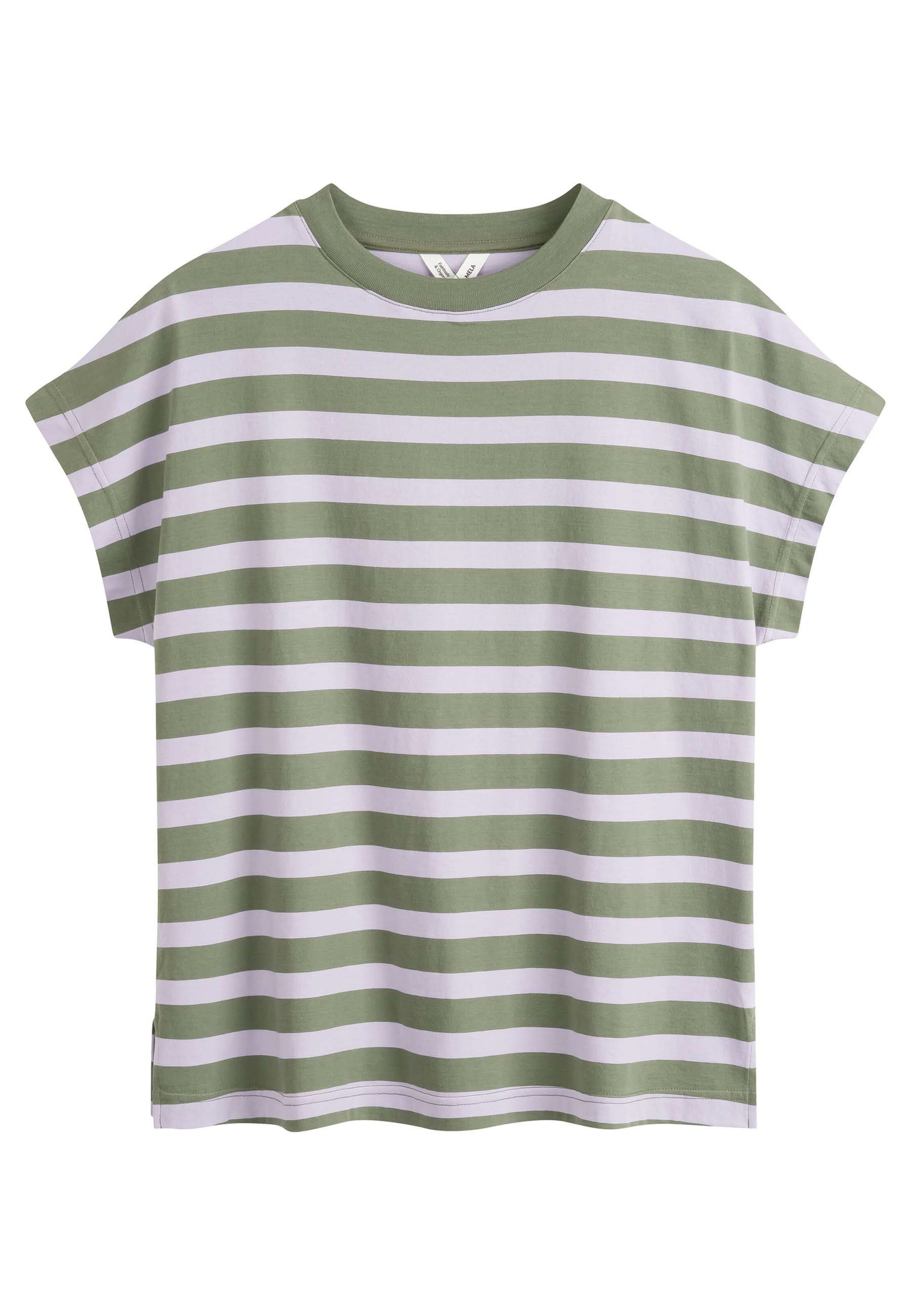 MELA Majica 'MADHU' | zelena barva: sprednja stran