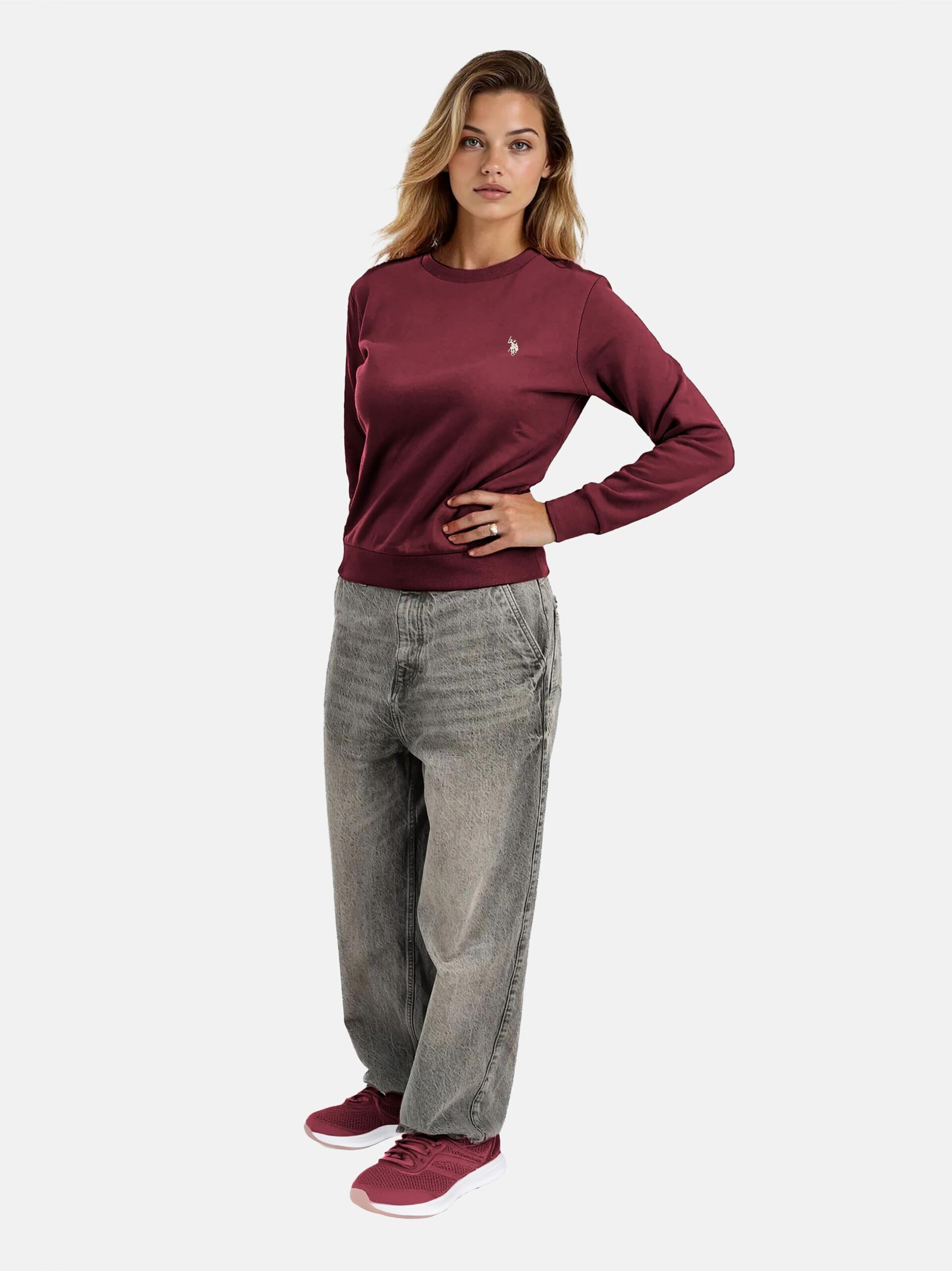 U.S. POLO ASSN. Sweatshirt in Lila