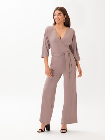 Les Lunes Jumpsuit 'Cara' in Grijs: voorkant