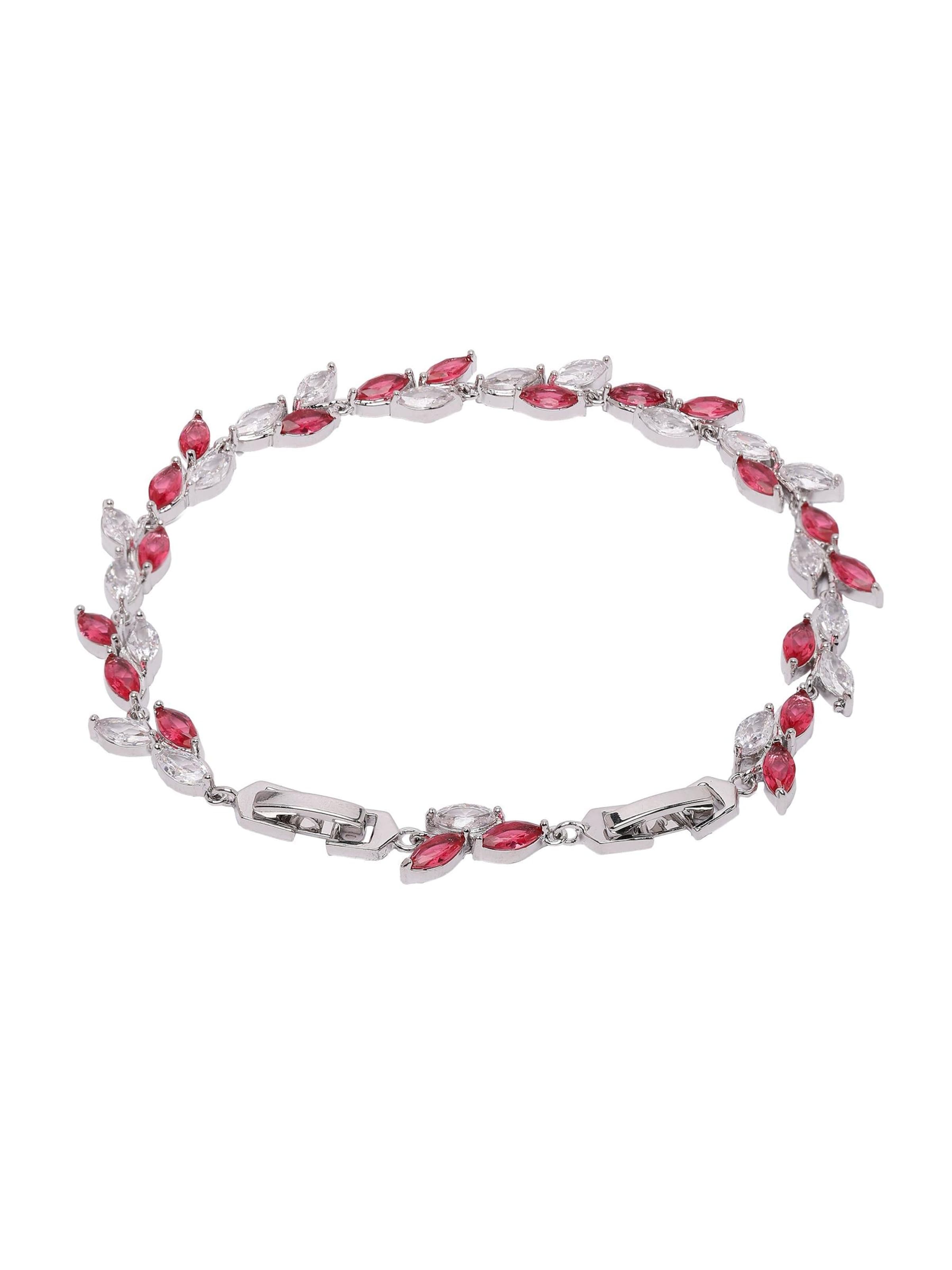 AVANT-GARDE PARIS Armband 'Inesma' in Rood