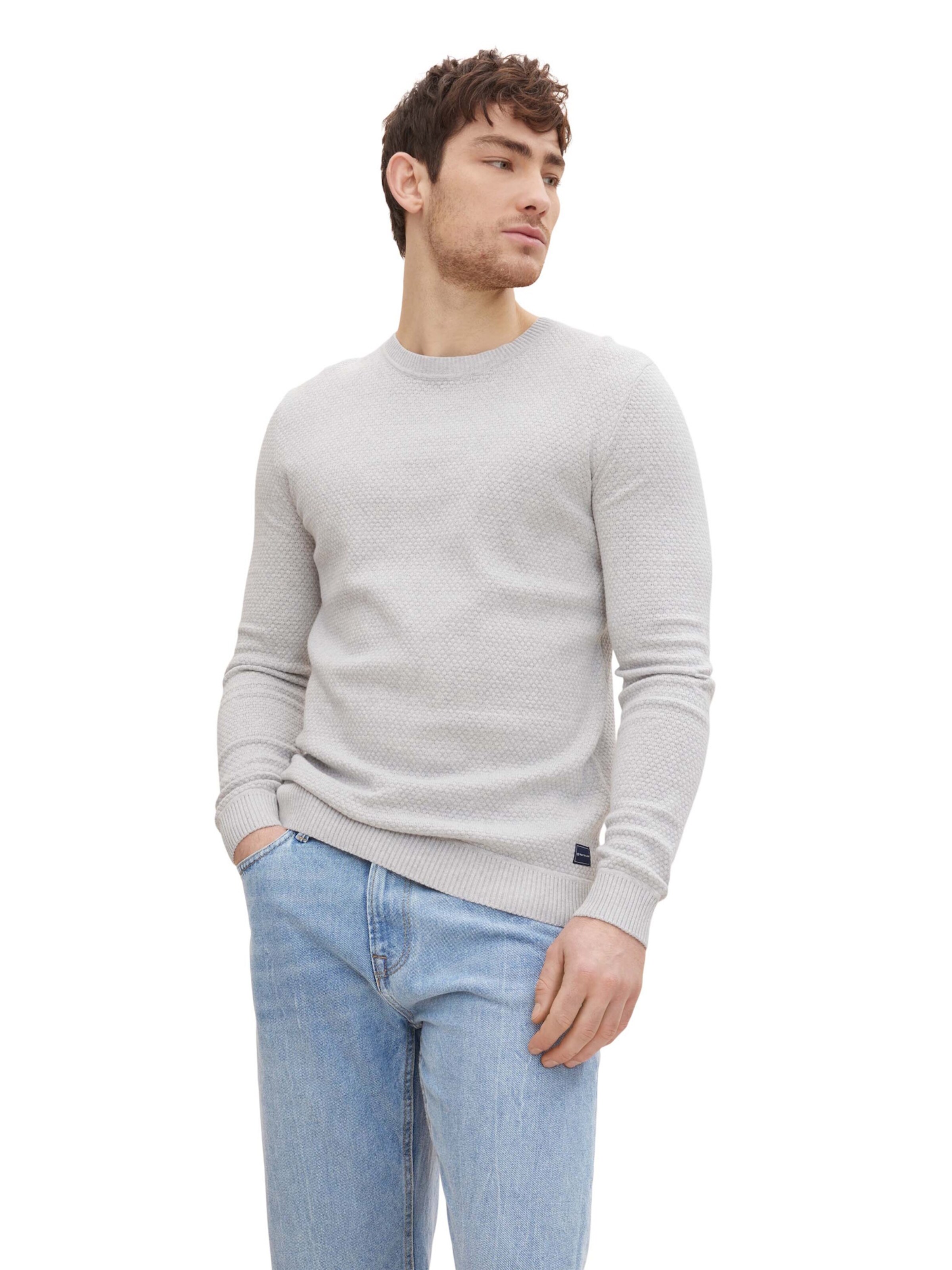 TOM TAILOR Pullover in Grau: Vorderseite