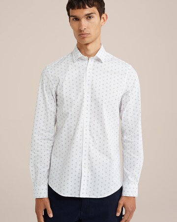 WE Fashion Slim Fit Hemd in Weiß: Vorderseite
