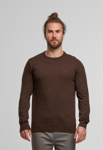 Pull-over 'Wildman' INDICODE JEANS en marron : devant