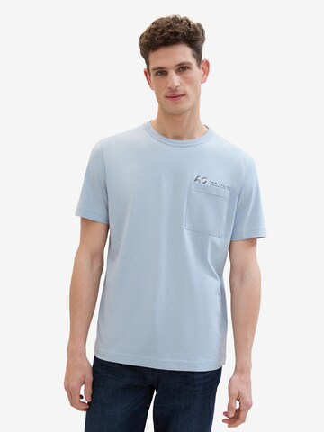 T-Shirt TOM TAILOR en bleu : devant