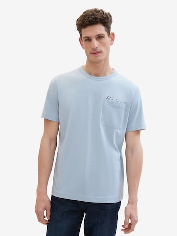 T-Shirt TOM TAILOR en bleu : devant