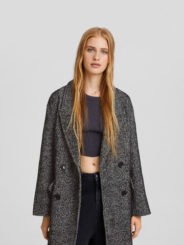 Manteau mi-saison Bershka en gris : devant