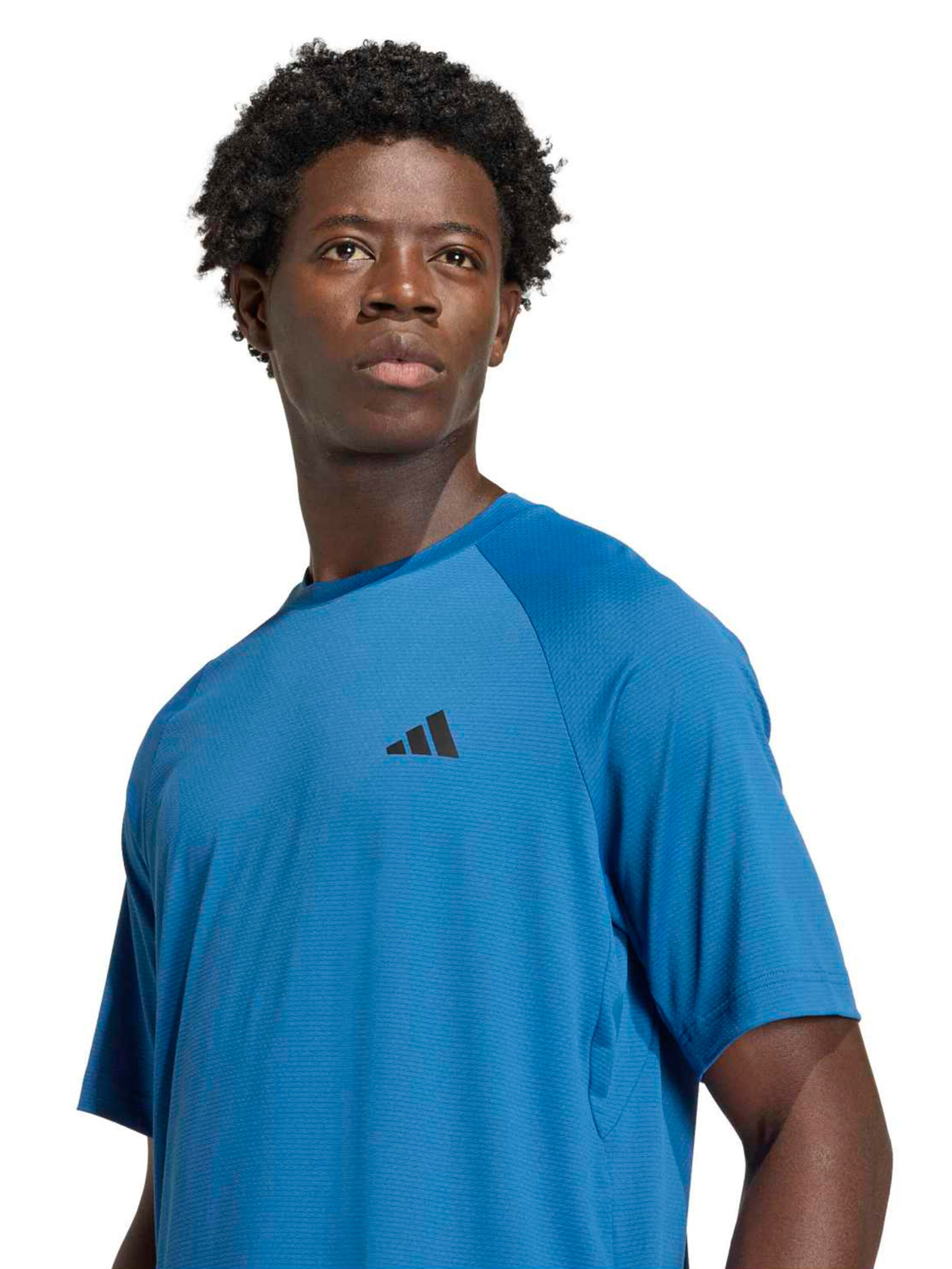 mėlyna ADIDAS PERFORMANCE Sportiniai marškinėliai 'TECH ESS'