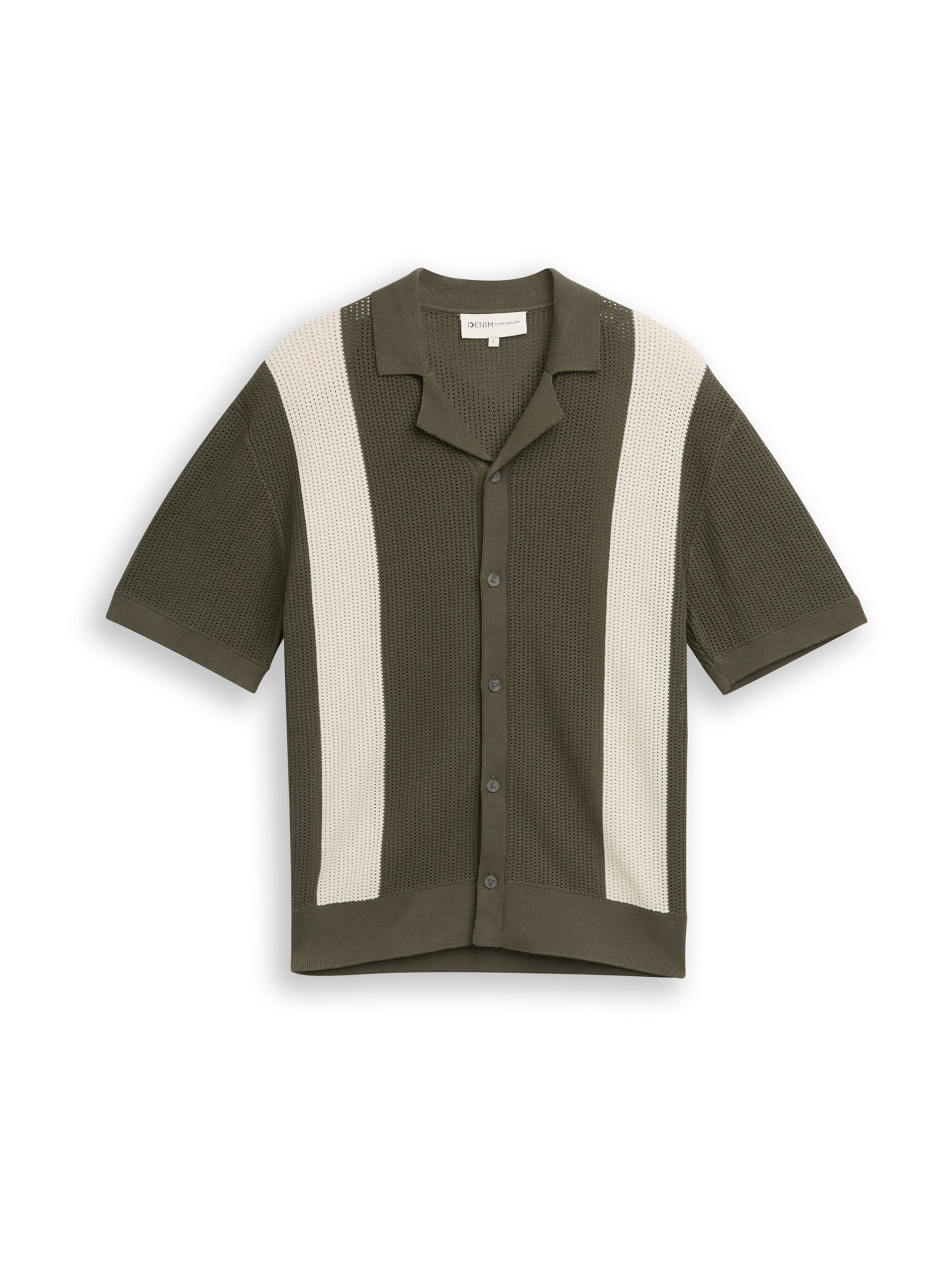 Vestes en maille TOM TAILOR DENIM en vert : devant