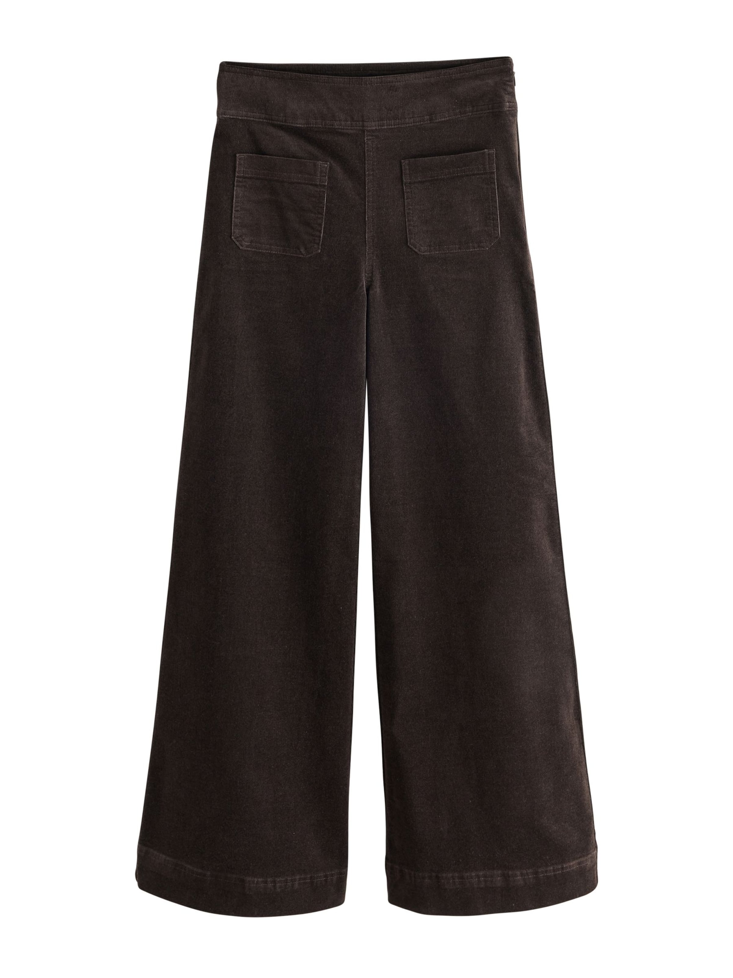 Next - Pierna ancha Pantalón 'N. Premium' en marrón: frente