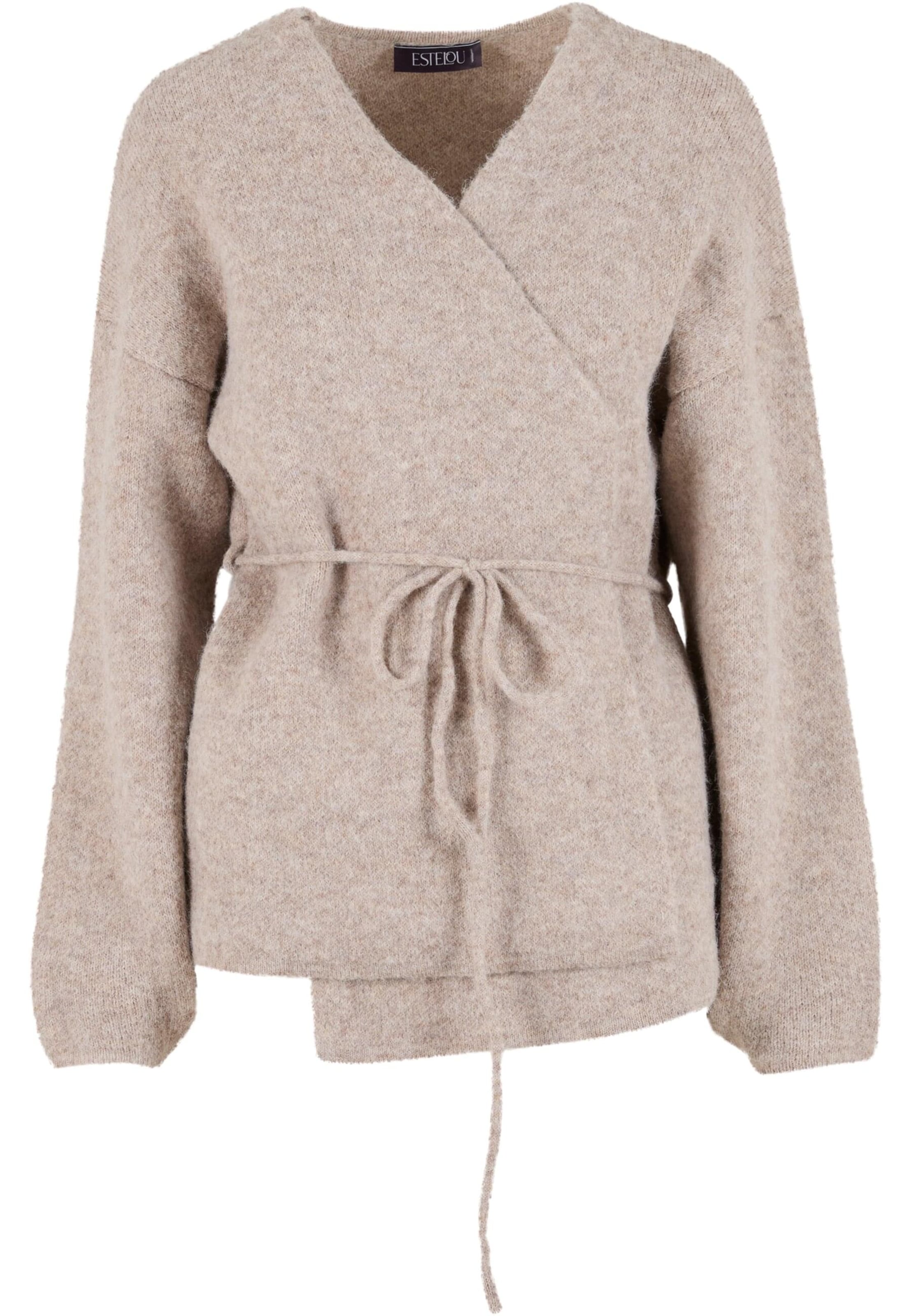 Urban Classics Kardigan – hnědá: přední strana