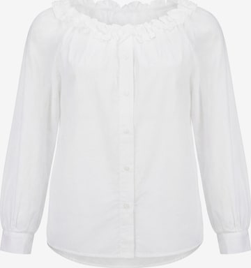 Chemisier usha BLACK LABEL en blanc : devant