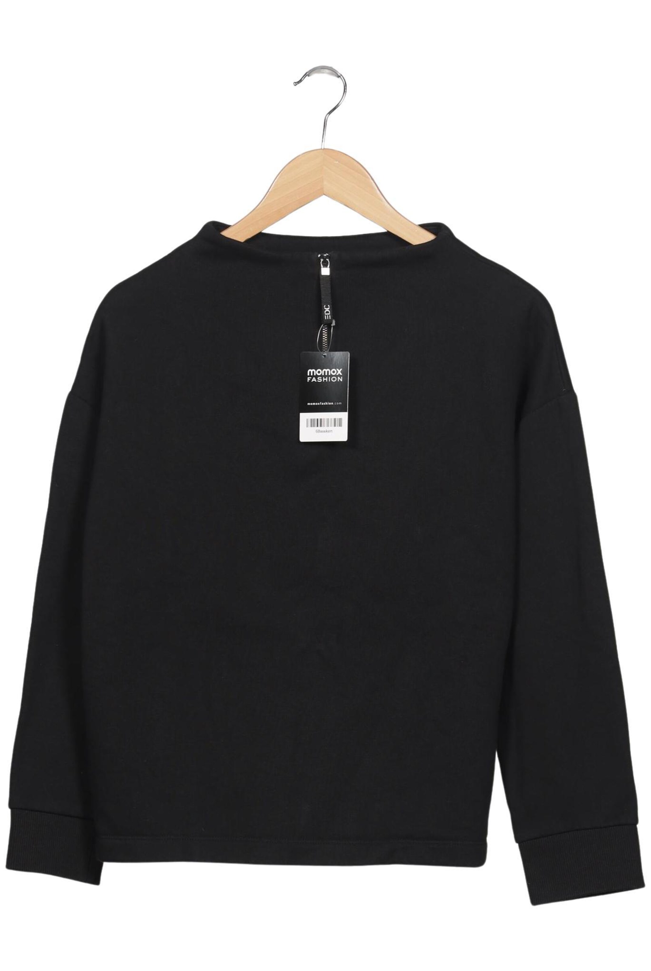 EDC BY ESPRIT Sweatshirt & Zip-Up Hoodie in M in Black: front