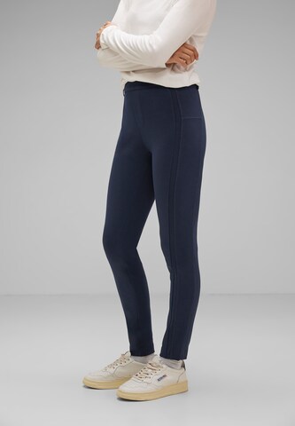 STREET ONE Slim fit Pants in Blue: front