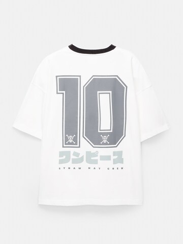 T-Shirt Pull&Bear en blanc