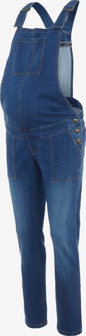 MAMALICIOUS Regular Jean Overalls 'Sinna' in Blue: front