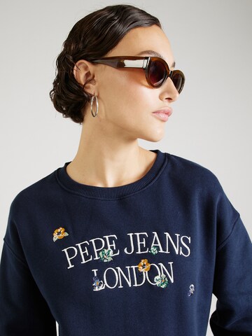 Pepe Jeans Sweatshirt 'VELLA' i blå