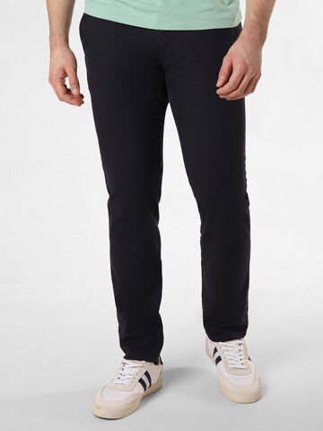 Alberto Slimfit Chino 'Lou-J' in Blauw: voorkant