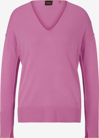 BOSS Sweater 'C_Freno' in Purple: front