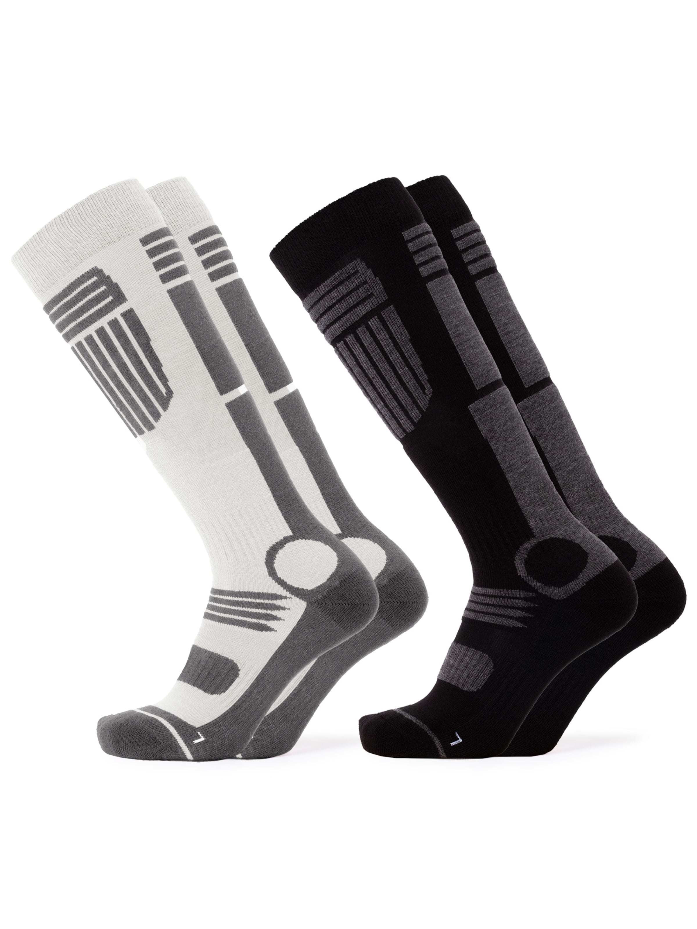 Occulto Skisocken 'Ski Felix' in Schwarz: Vorderseite