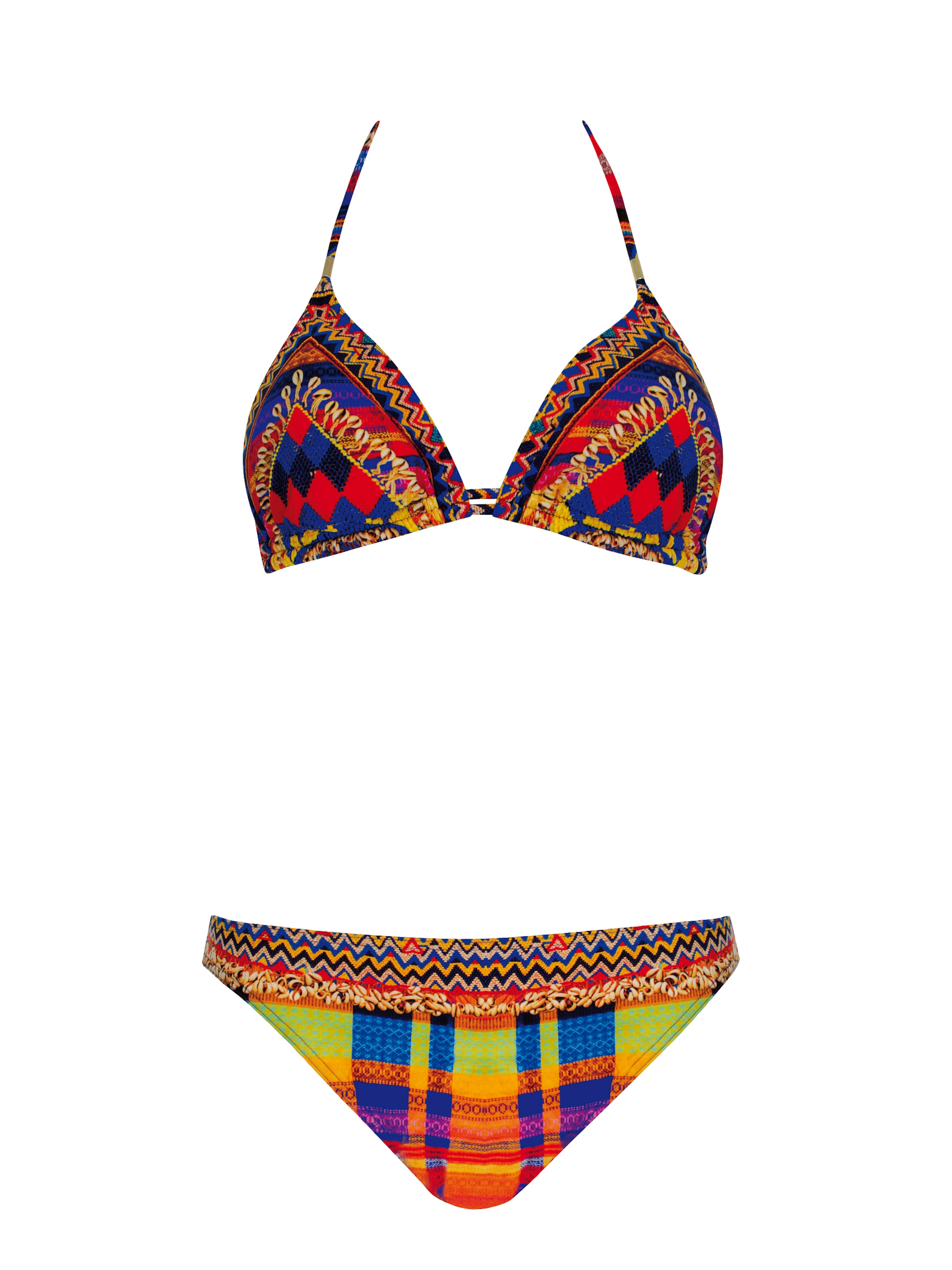 SUNFLAIR Triangel Bikini in Gemengde kleuren: voorkant