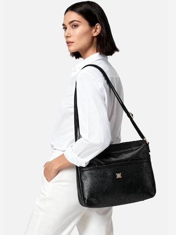 Borsa a tracolla 'Tapiro 12' di Laura Biagiotti in nero: frontale