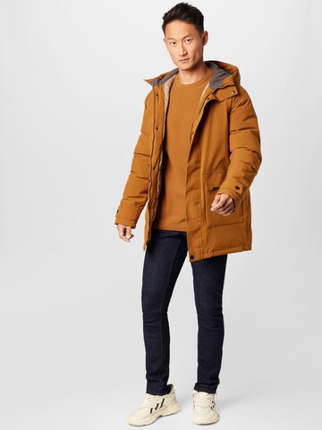 JACK & JONES Parka zimowa 'Tiko' w kolorze brązowy