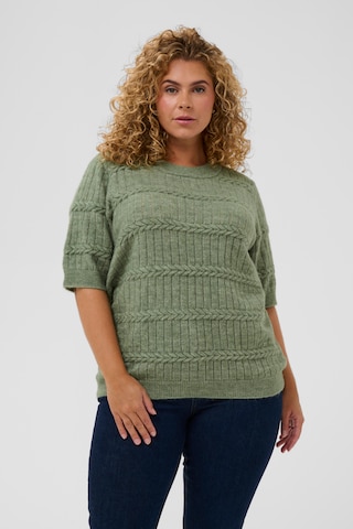 Pull-over 'KCminia' KAFFE CURVE en vert : devant