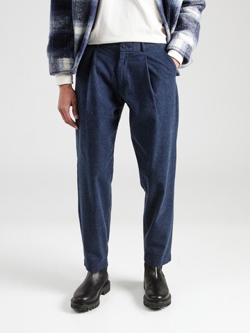 JACK & JONES Tapered Pleat-front trousers in Grey: front