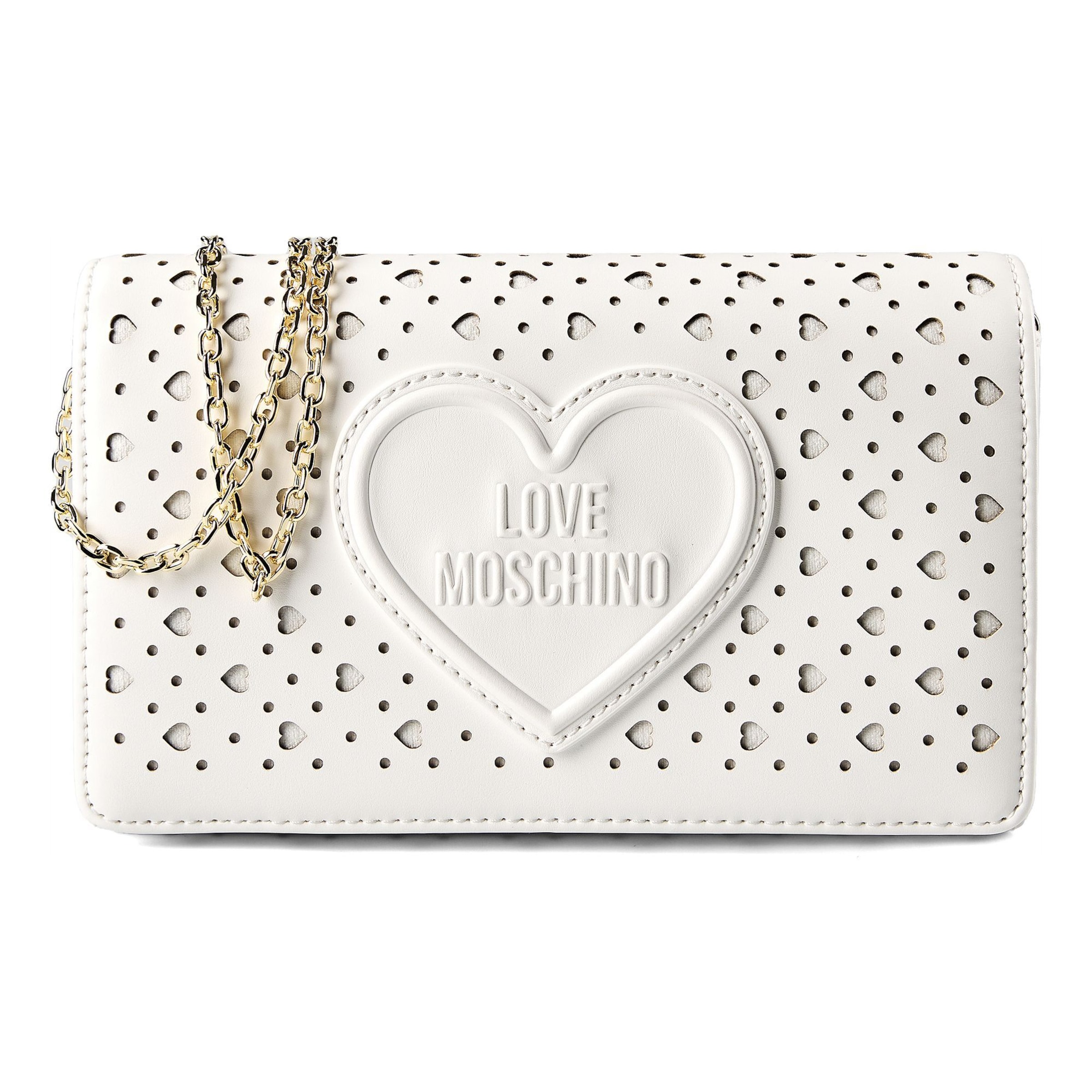 Sac à bandoulière 'Smart' Love Moschino en blanc : devant