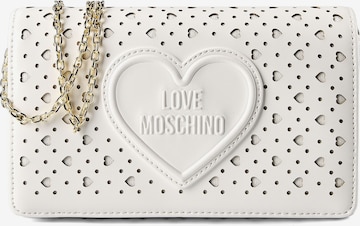 Sac à bandoulière 'Smart' Love Moschino en blanc : devant