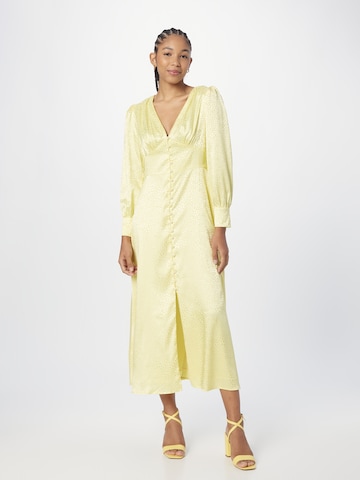 Olivia Rubin Košilové šaty 'DAHLIA' – žlutá: přední strana
