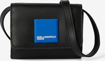 KARL LAGERFELD JEANS - Bolso de hombro en negro: frente