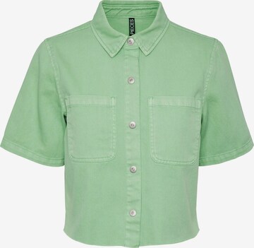 PIECES Blouse 'BLUME' in Groen: voorkant