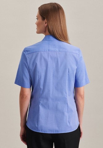 SEIDENSTICKER Blouse 'Schwarze Rose' in Blauw