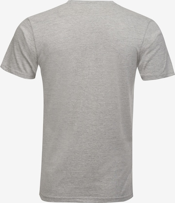 Mikon T-Shirt 'Fliege' in Grau