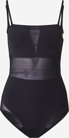 MAGIC Bodyfashion T-shirt Baddräkt 'Sheer & Sexy Body' i svart: framsida