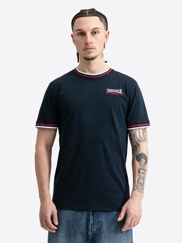 LONSDALE - Camisa 'QUIN' em azul: frente