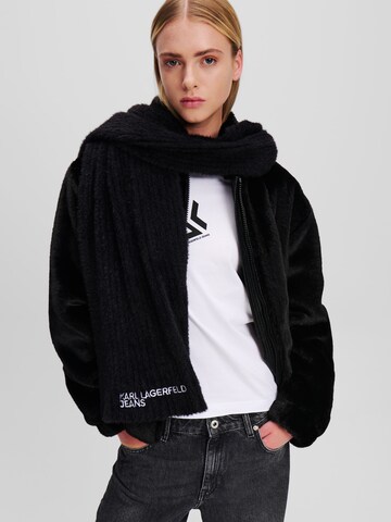 KARL LAGERFELD JEANS Шарф в Черный: спереди