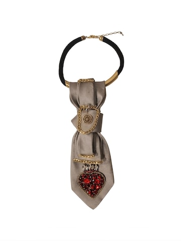 CLAUDIA DE ROSA JEWELRY Ketting 'Tie Jewel "Ex Voto"' in Grijs: voorkant