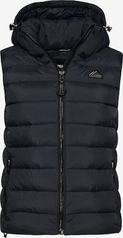 Superdry Bodywarmer in Blauw: voorkant