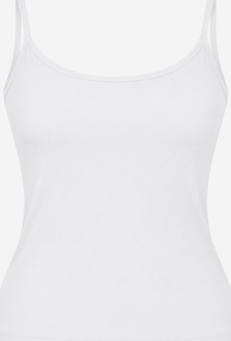 Albero Natur Top 'Spaghettiträger-Top aus 100 % Bio-Baumwolle – Verstellbare Träger' in White: front
