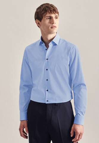 Coupe regular Chemise business SEIDENSTICKER en bleu